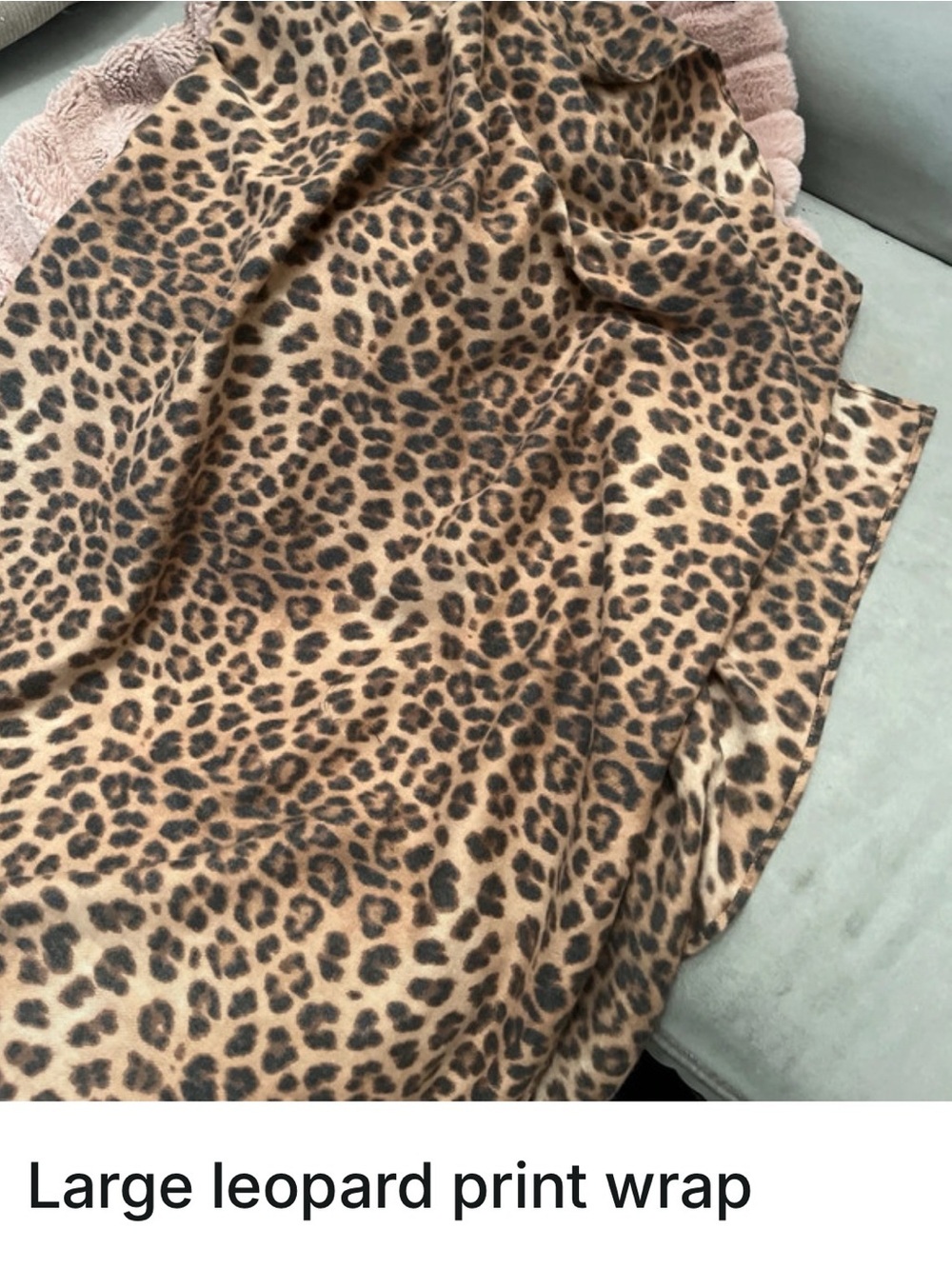 Large leopard print wrap - Picture 1 of 1